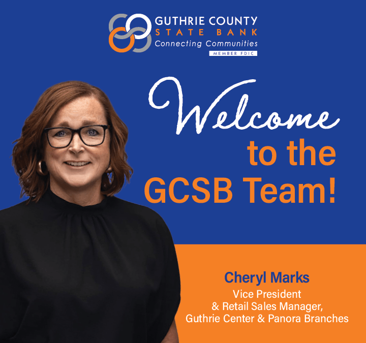 Welcome Cheryl Marks to the GCSB Team